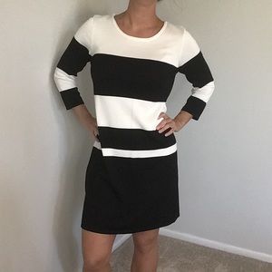 Black and white sweater dress, size S